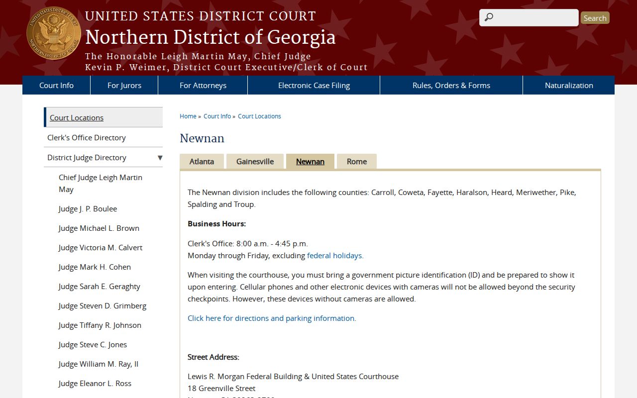 Carroll County bench warrant federal court distinction