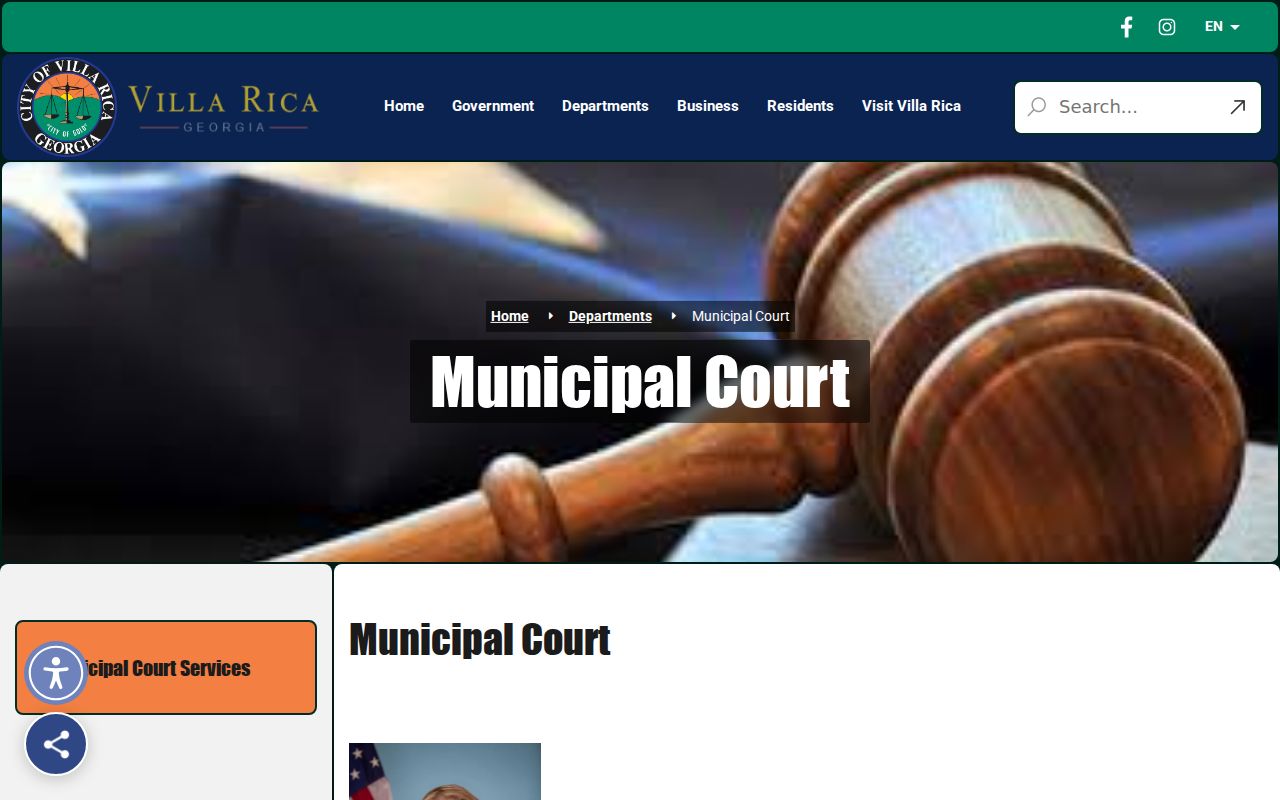 Carroll County municipal warrant route through Villa Rica Municipal Court