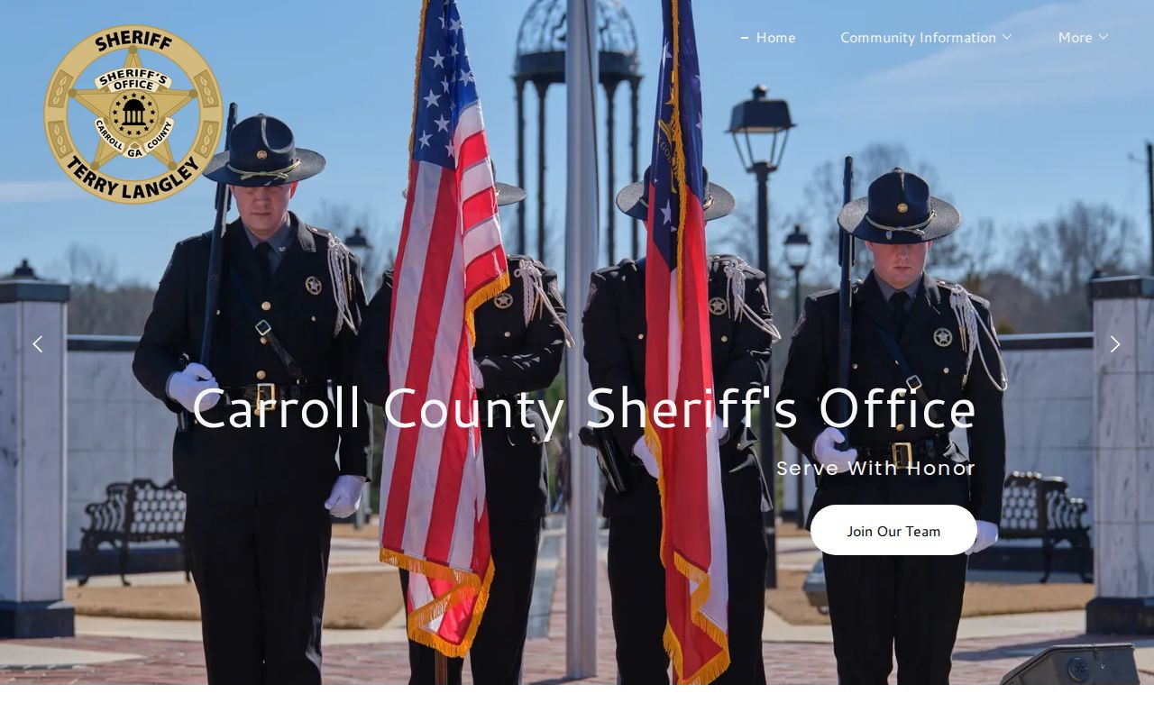 Carroll County warrant records contact through the Sheriff